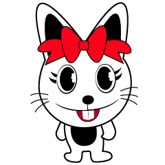 [LINEスタンプ] lovely bunny catty