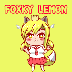[LINEスタンプ] Foxky Lemon Premium
