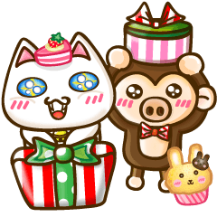 [LINEスタンプ] Sweet cute cat with you living life 3の画像（メイン）