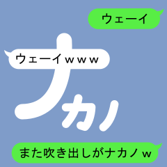 [LINEスタンプ] 吹き出しがナカノ(なかの)スタンプ2