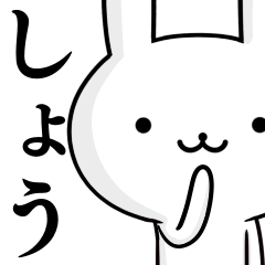 [LINEスタンプ] 無難に使う☆しょう☆ショウ☆ウサギの画像（メイン）