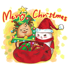 [LINEスタンプ] Christmas of Lulu Small.