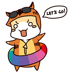 [LINEスタンプ] Kyo The Mighty - Let's go！