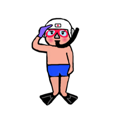 [LINEスタンプ] 他とかぶらない「水中ホッケー」のスタンプ