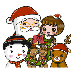 [LINEスタンプ] Kate's Christmas Celebration