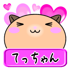 [LINEスタンプ] 【愛しのてっちゃん】へ送るLOVEスタンプ