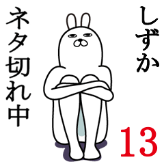 [LINEスタンプ] しずかが使う面白名前スタンプ13の画像（メイン）