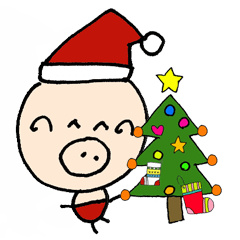 [LINEスタンプ] ぶ～吉 冬の生活！クリスマスと新年の挨拶