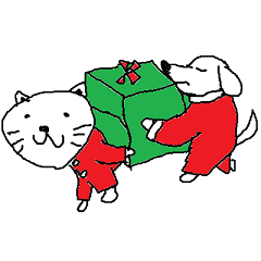 [LINEスタンプ] lil catty doggy