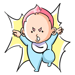 [LINEスタンプ] Baby a pop