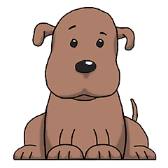 [LINEスタンプ] Brown doggy