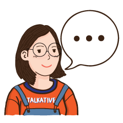 [LINEスタンプ] TALKATIVE GIRL ＆ HER CLOTHING