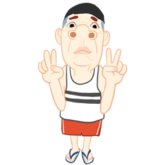 [LINEスタンプ] Mr. Richard cartoon Ver1