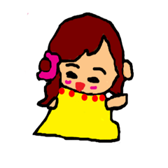 [LINEスタンプ] The yellow girl