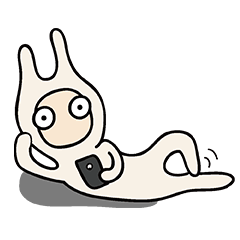 [LINEスタンプ] Lazy Rabbit Lemon