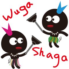 [LINEスタンプ] Wuga ＆ Shaga (Version:TW)