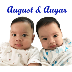 [LINEスタンプ] August ＆ Augar2