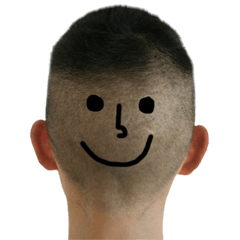 [LINEスタンプ] Skin head man