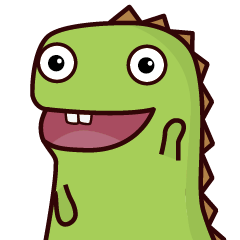 [LINEスタンプ] Burst teeth Dragon daily 1