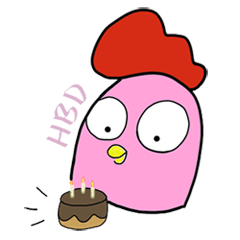 [LINEスタンプ] Kuku HBD Jinny