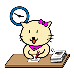 [LINEスタンプ] Office Cat by Littlepayoon (Girl.Ver)