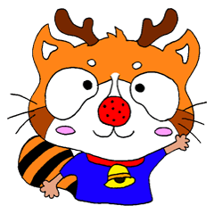 [LINEスタンプ] Garlic nose raccoon-carnival