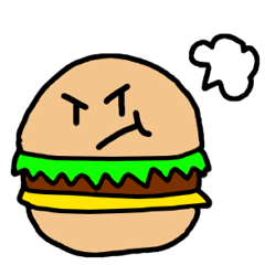 [LINEスタンプ] hamburger emotion