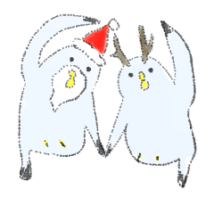 [LINEスタンプ] クリスマス、北欧かぶれのカモメ。