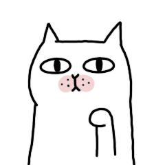 [LINEスタンプ] Indifferent cat (Kor)