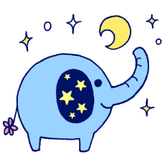 [LINEスタンプ] RAINBOW ELEPHANT