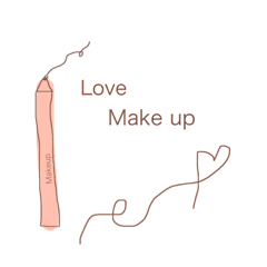 [LINEスタンプ] Happy make up