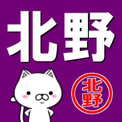 [LINEスタンプ] 超★北野(きたの・キタノ)なネコ