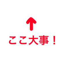 [LINEスタンプ] 重要事項